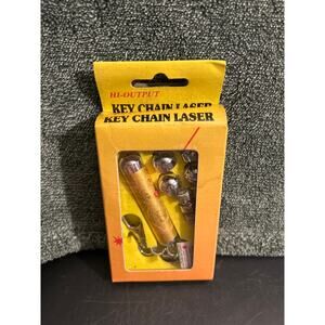 NEW Laser Pointer 5 Tip Laser with Key Chain Red Light Laser